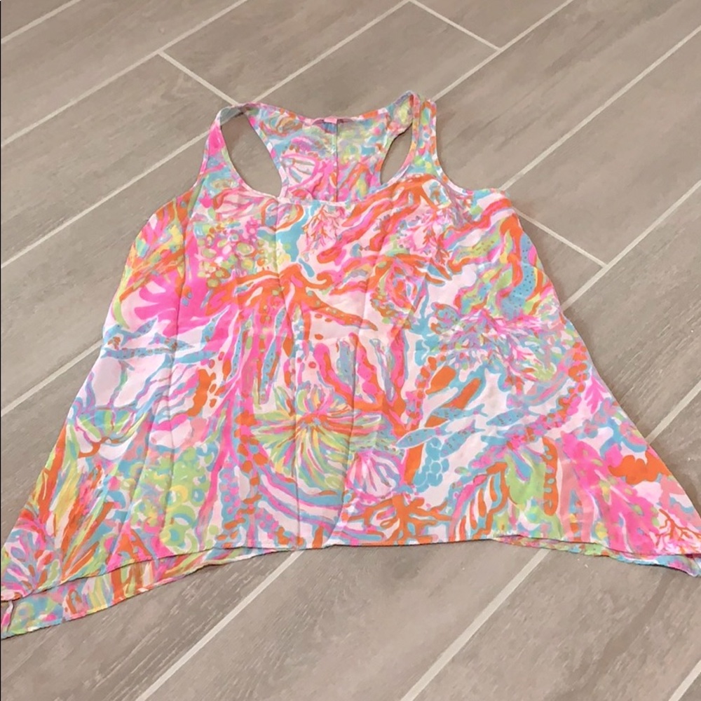 Lily Pulitzer Summer Silk Loose Tank-SM